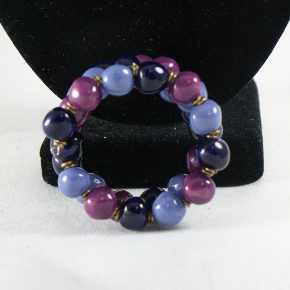 KAZURI Beads Cadeaux 18-inch Lavender Girl Necklace + Earrings + Bracelet Set - Picture 6 of 8